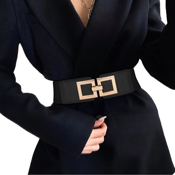 Wide Fashion Belt Elastic Band - Picture 2 of 5